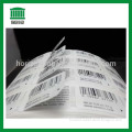 Horizon Barcode double layer sticker,Content barcode printing sticker label